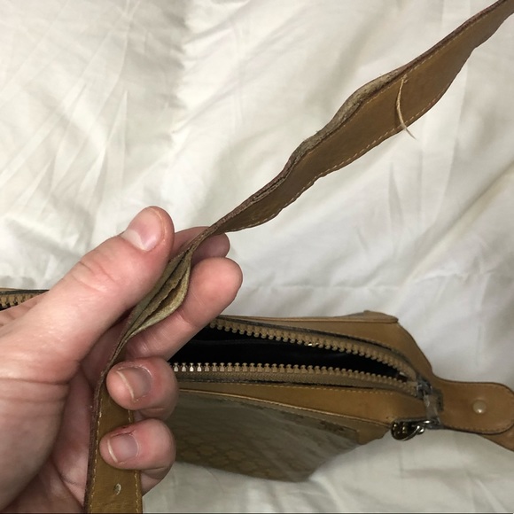 Vintage Celine Triomphe Macadam Crossbody Bag Coated Canvas/Leather - Picture 6 of 9